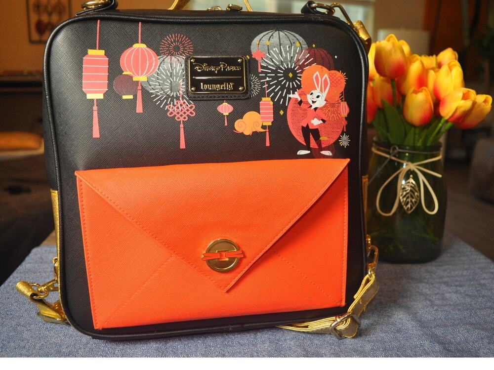 Disney Parks Loungefly 2023 Year of the Rabbit Convertible Backpack Bag